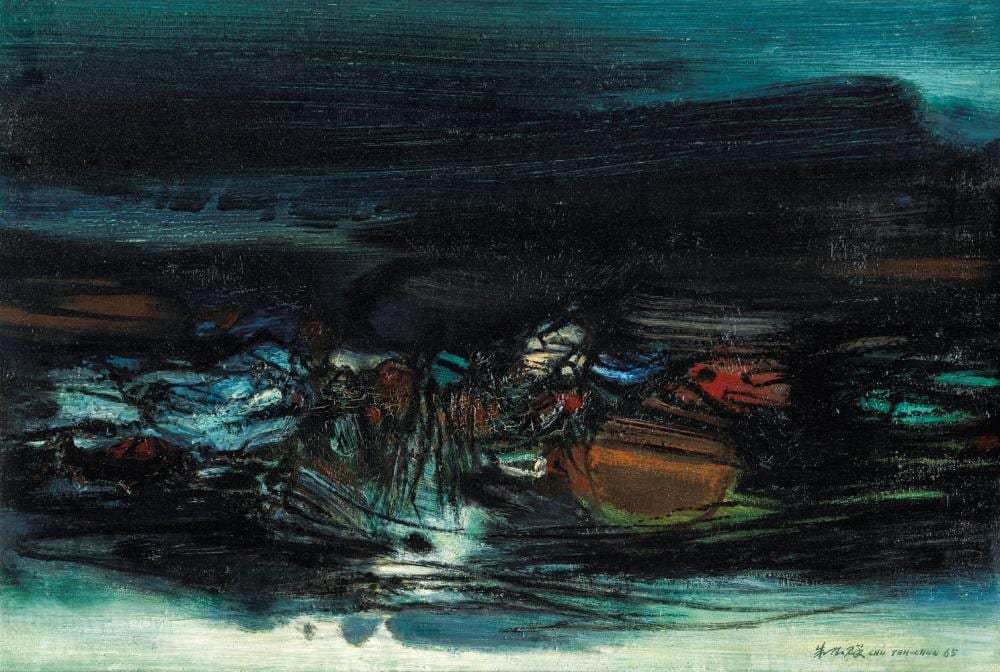 朱德群 Chu Teh-Chun (Chinese-French, 1920 - 2014) comparable sale