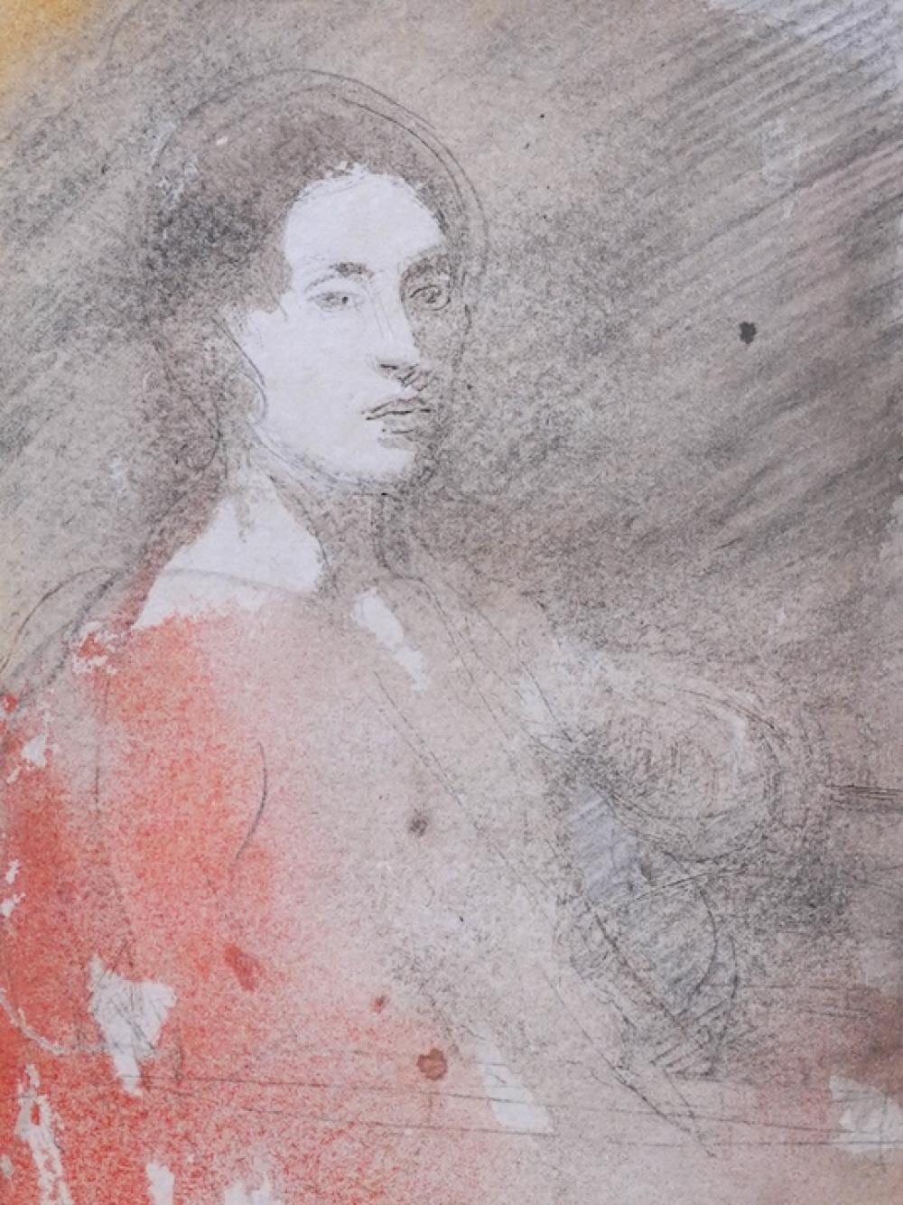 Ambrose McEvoy comparable auction result: ambrose mcevoy 1878 1927 a half length portrait of a nude figure seated in a chair