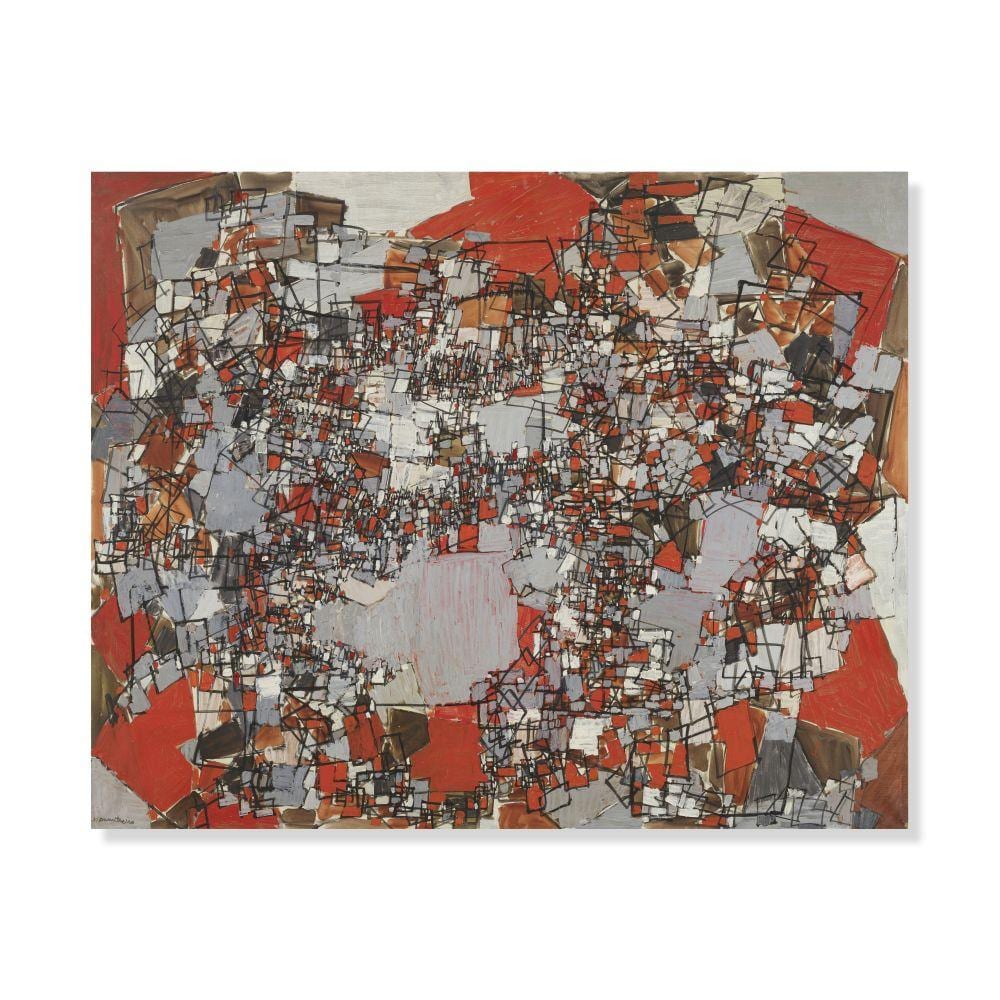 Natalia Dumitresco comparable auction result: natalia dumitresco 1915 1997 espace organique 1960