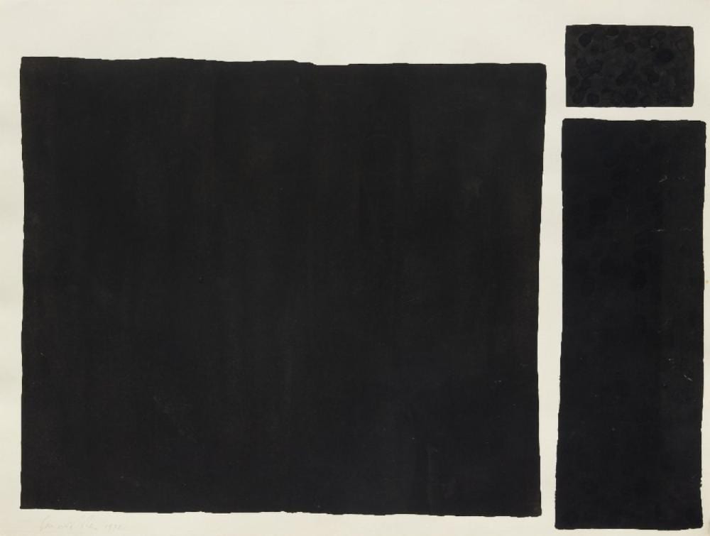 Bernard Cohen comparable auction result: bernard cohen british b 1933 three rectangles 1972 ink on paper signed and dated in penci