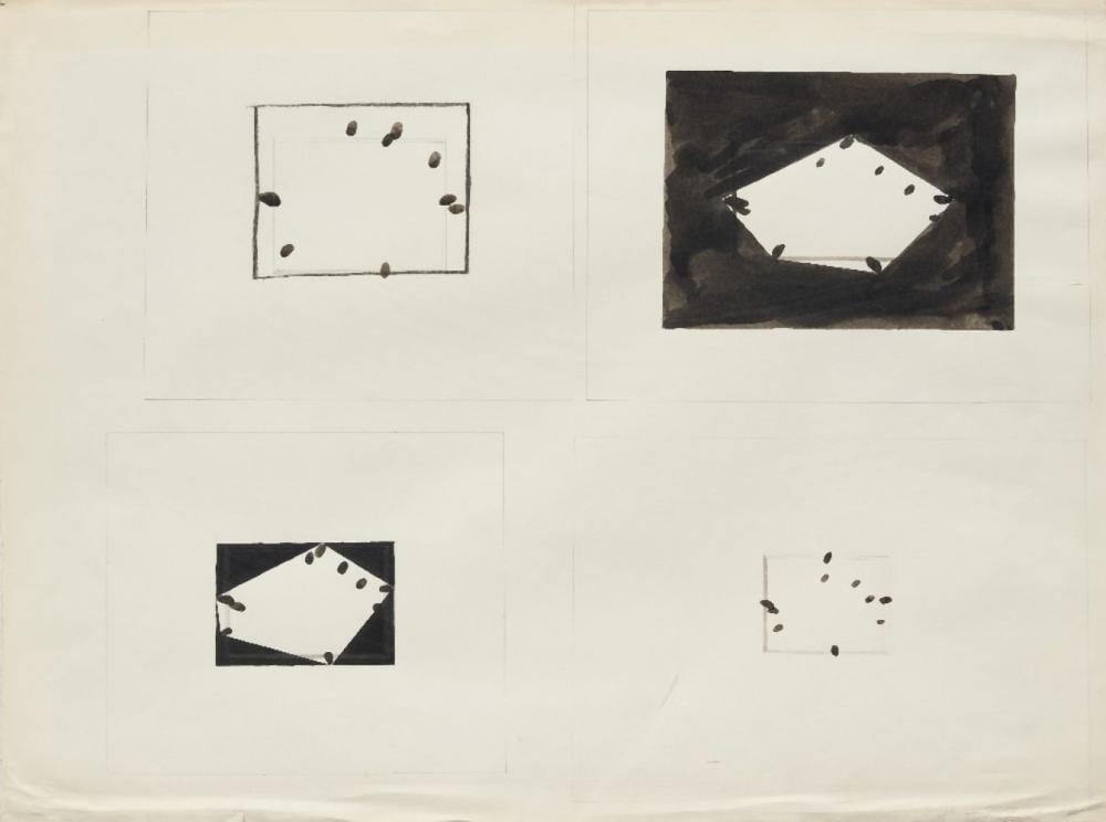 Bernard Cohen comparable auction result: bernard cohen british b 1933 untitled 1973 ink on paper dedicated and dated lower right t
