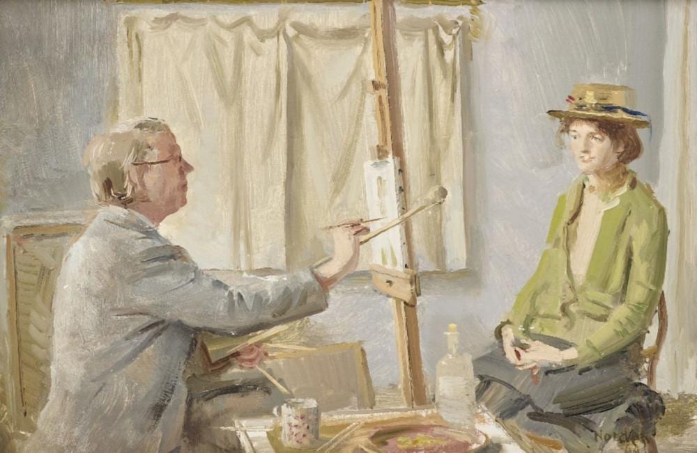 Gerald Norden comparable auction result: gerald norden british 1919 2000 artist and model 1964 oil on board signed and dated lower