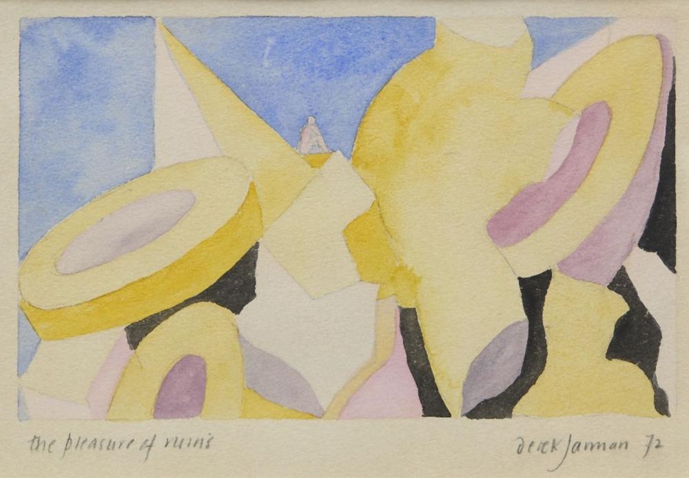 Derek Jarman comparable auction result: derek jarman british 1942 1994 the pleasure of ruins 1972 watercolour and pencil on paper