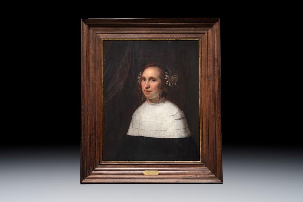 Bartholomeus van der Helst comparable auction result: bartholomeus van der helst 1613 1670 portrait of a young lady oil on panel signed and dated 1659