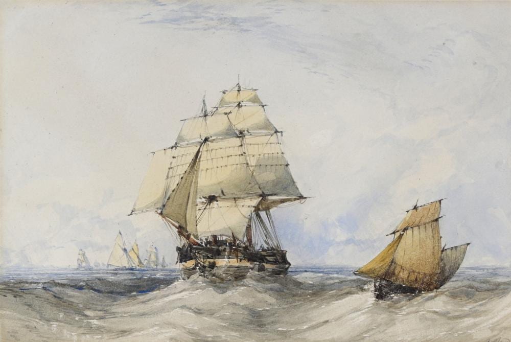 john callow british 1822 1878 a brig · Kinghams Auctioneers · 2025-12-03 John Callow comparable auction result: john callow british 1822 1878 a brig