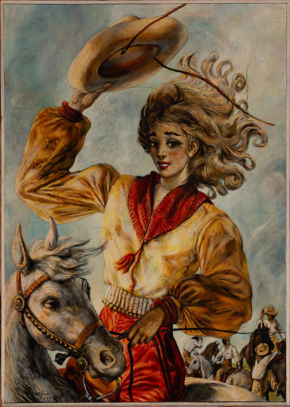 Gert Wollheim comparable auction result: gert h wollheim 1894 1974 cowgirl painting 1947