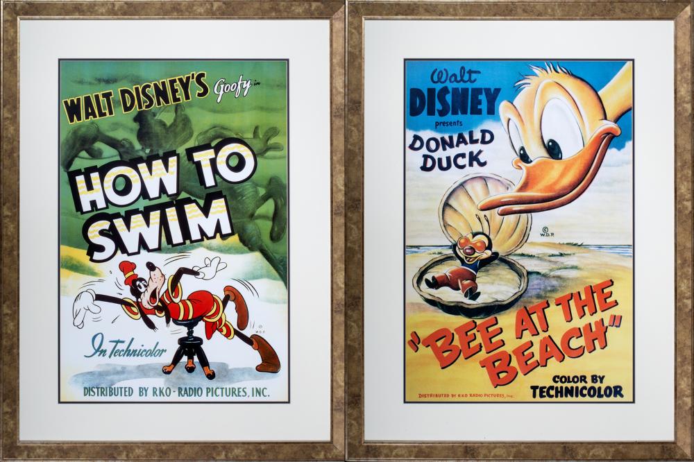 Disney Collectors…Rare and Vintage Original Disney Movie Posters from the Old Paradise Pier Resort sold by Lusher Fine Art & Auctions, lot 379 — auction record photograph