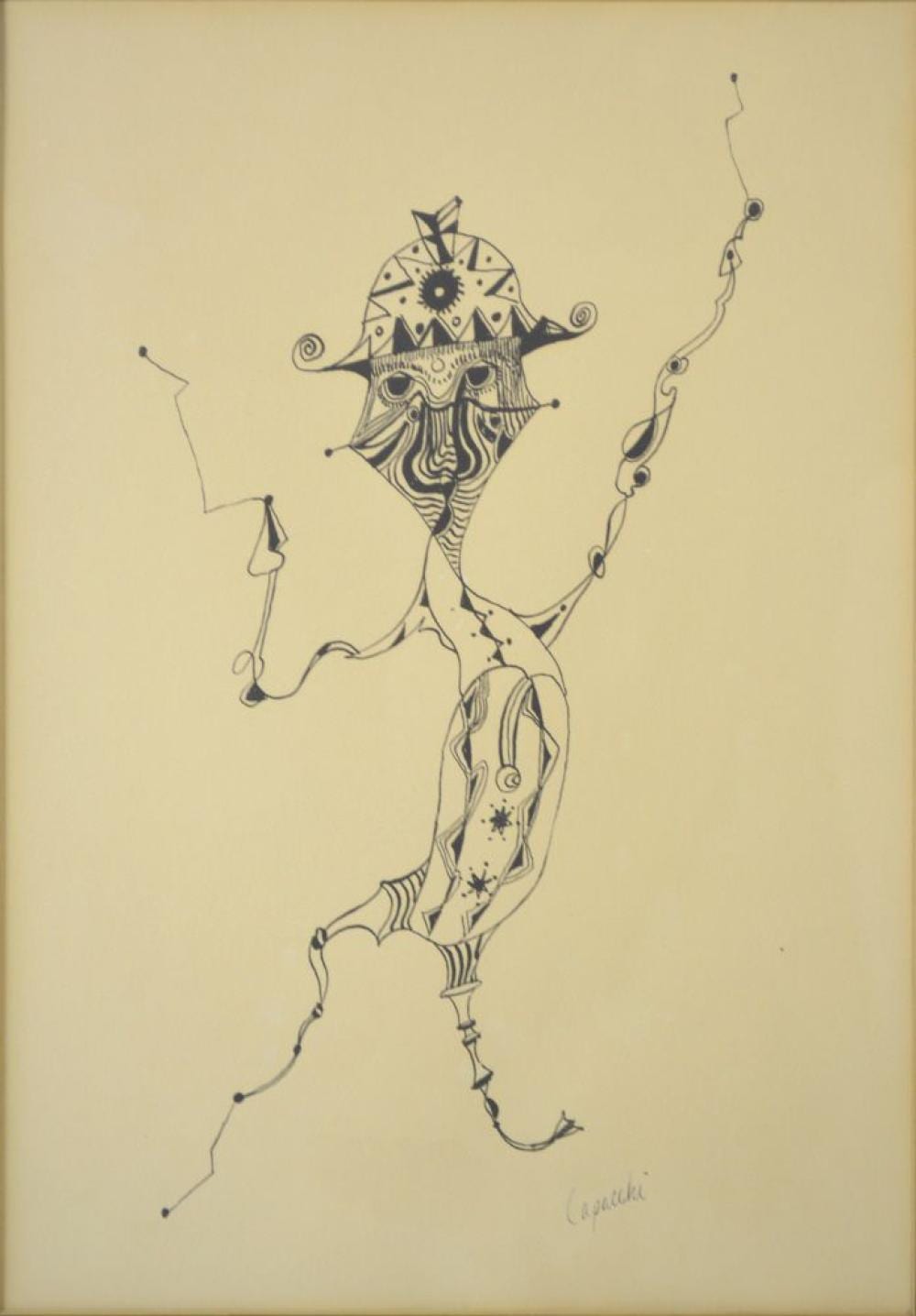 Bruno Capacci comparable auction result: bruno capacci fr 1906 1996 surrealist litho