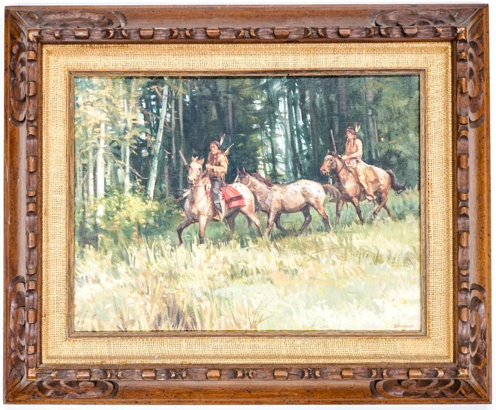 Joseph Leonard Abbrescia comparable auction result: joe abbrescia 1936 2005 original oil on canvas