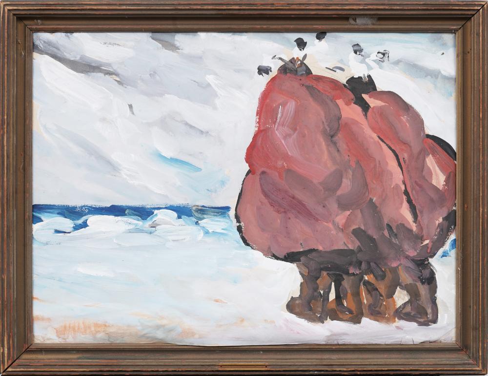 Merton Clivette comparable auction result: merton clivette 1868 1931 antique american modernist winter landscape coastal painting