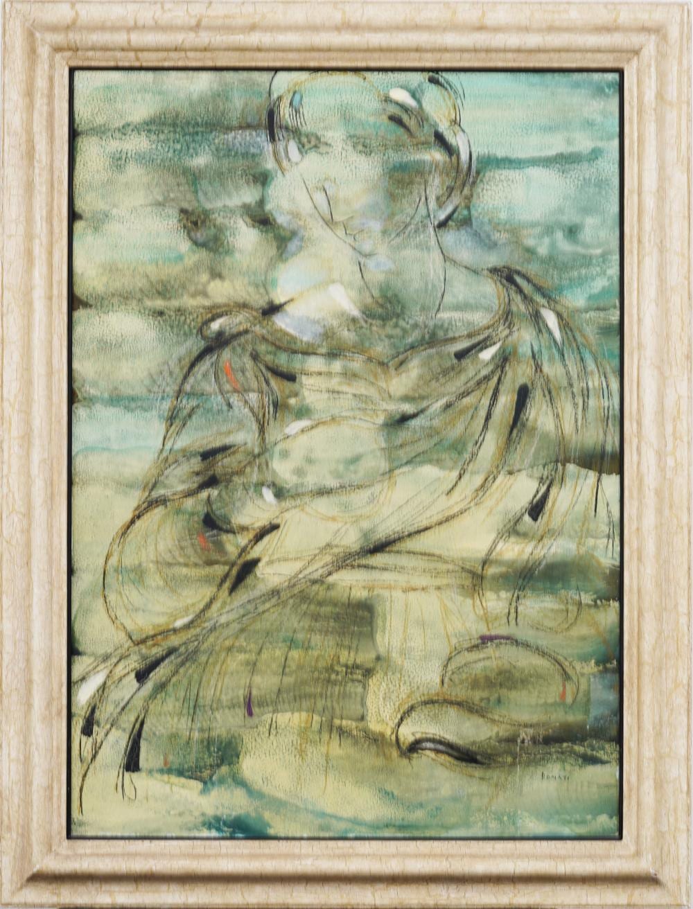 lazzaro donati 1926 1977 vintage italian modernist woman portrait framed signed oil painting · Curated Gallery Auctions · 2025-12-07 Lazzaro (1926) Donati comparable auction result: lazzaro donati 1926 1977 vintage italian modernist woman portrait framed signed oil painting