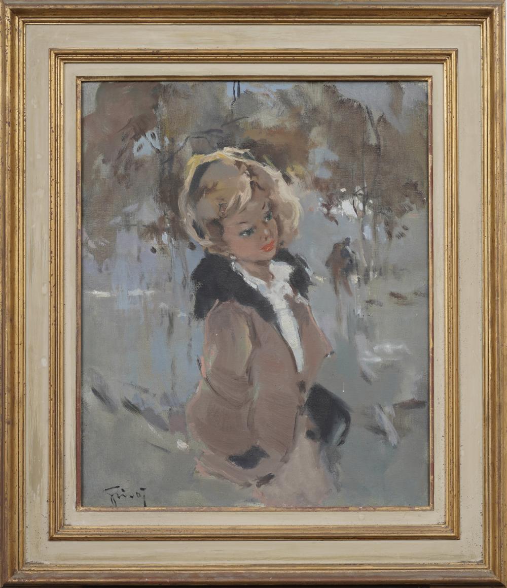 Pierre Grisot comparable auction result: pierre grisot 1911 1995 vintage french winter paris street scene portrait framed oil painting