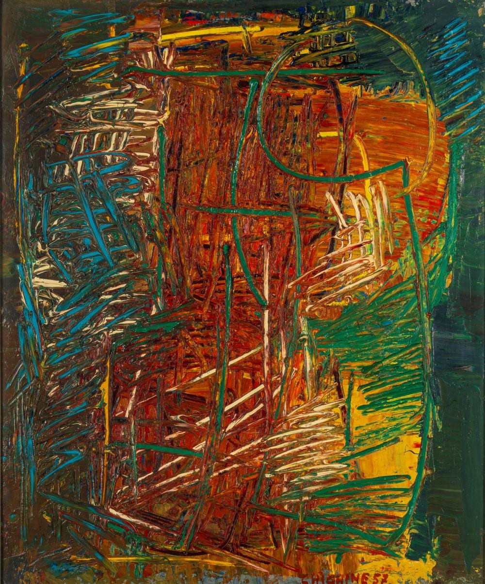 Alfredo Chighine comparable auction result: alfredo chighine milano 1914 pisa 1974 untitled 1957