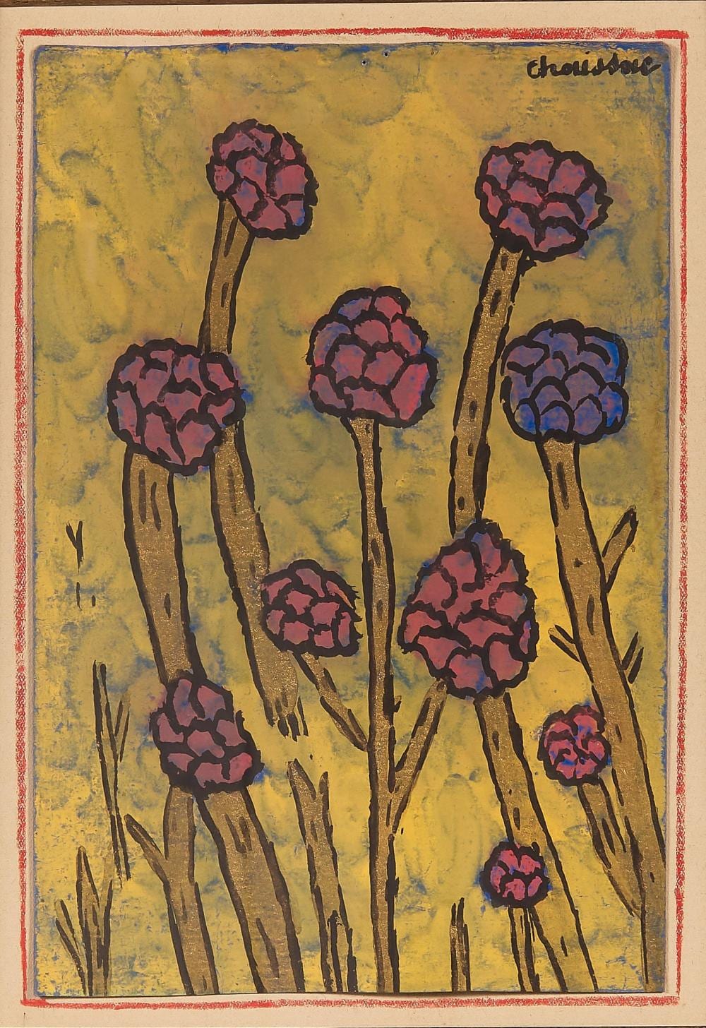 Gaston Chaissac comparable auction result: gaston chaissac