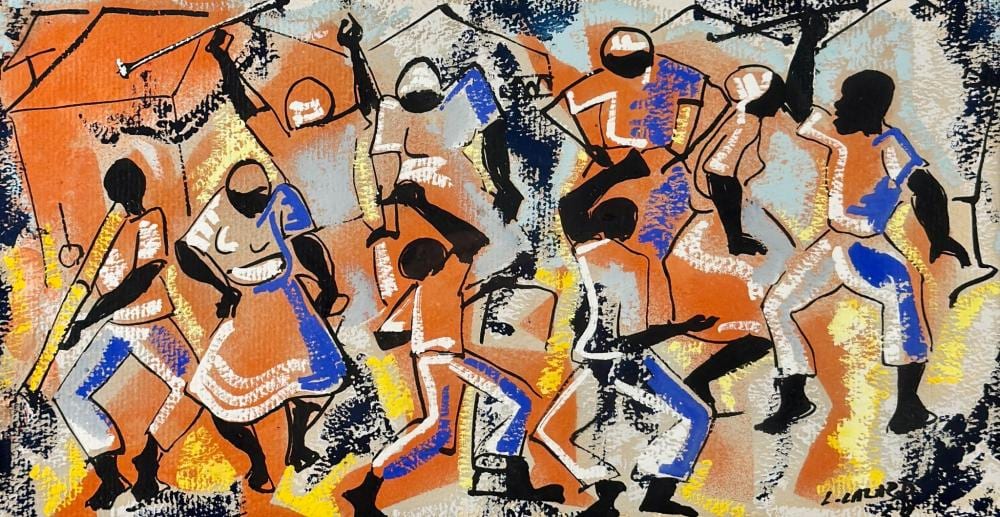 Luckner Lazard comparable auction result: luckner lazard haitian 1928 1998
