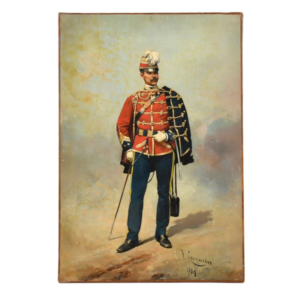 Josep Cusachs i Cusachs comparable auction result: josep cusachs i cusachs 1851 1908 comandante de husares 1889