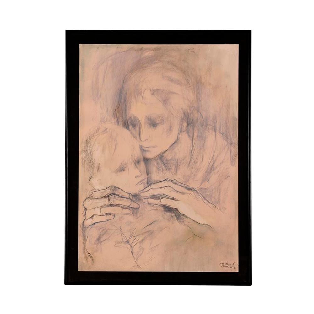 Montserrat Gudiol comparable auction result: montserrat gudiol 1933 2015 mother and child 1990