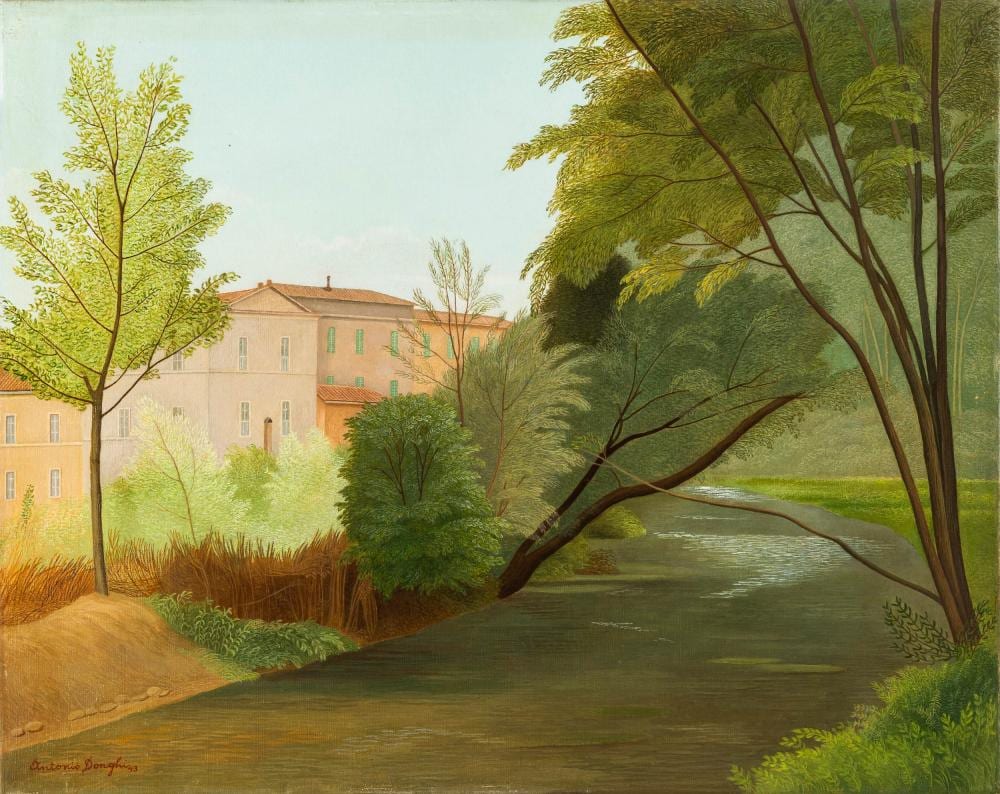 Antonio Donghi comparable auction result: antonio donghi 1897 roma 1963 roma paesaggio