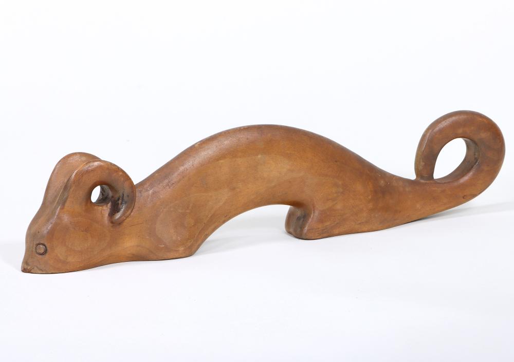 Carl Walters comparable auction result: carl walters american 1883 1955 ferret 1933 carved wood sculpture