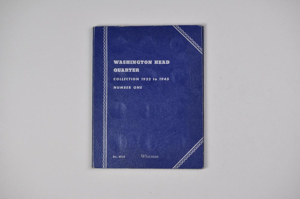 1932-1945 Washington Quarters Whitman Folder sold by Blue Box Auction Gallery, lot 472 — auction record photograph