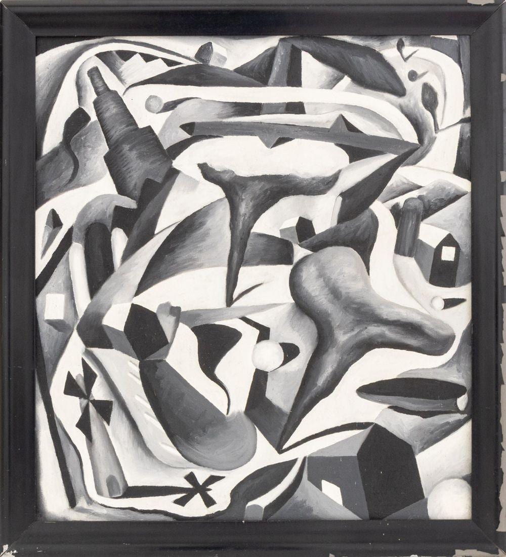 Richard Kalina comparable auction result: richard kalina central states oil on canvas