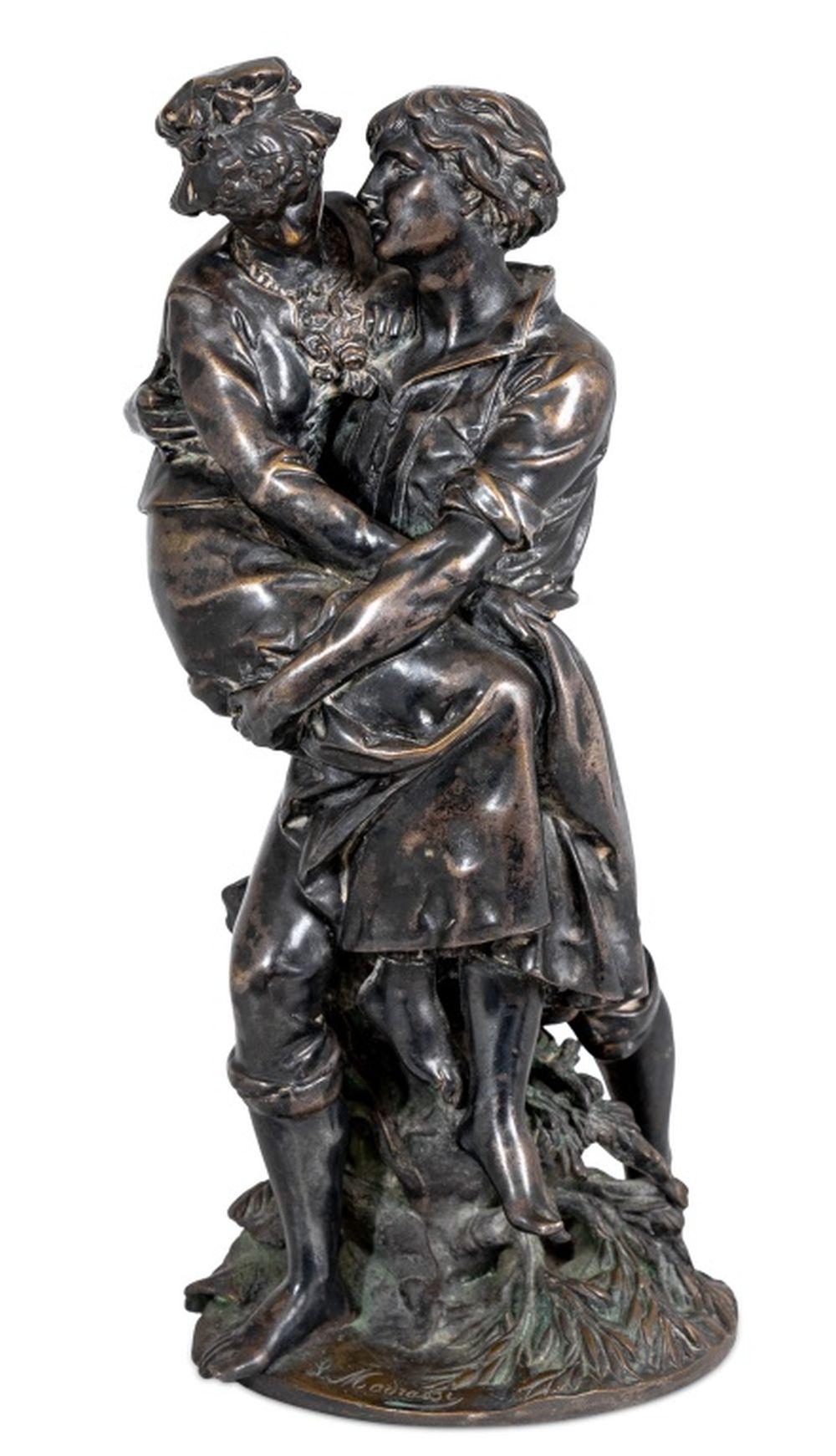 Luca Madrassi comparable auction result: luca madrassi x tiffany co young couple bronze