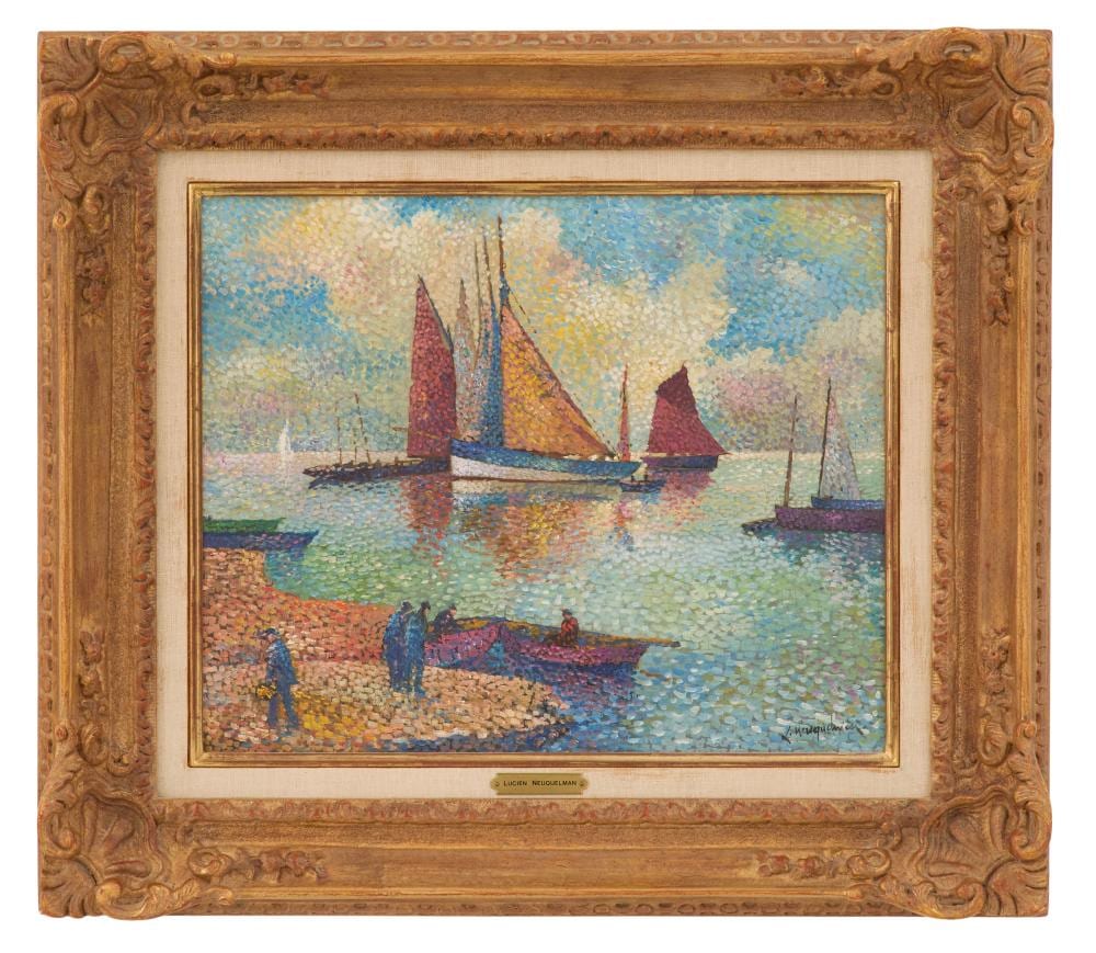 Lucien Neuquelman comparable auction result: lucien neuquelman french 1909 1988 au port