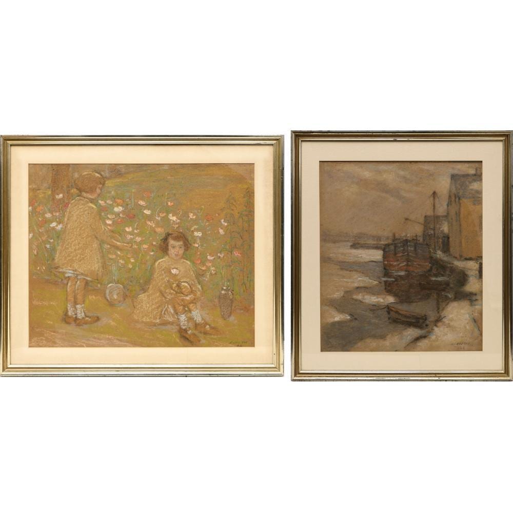 Elmer Livingston Macrae comparable auction result: elmer l macrae american 1875 1953 2 works