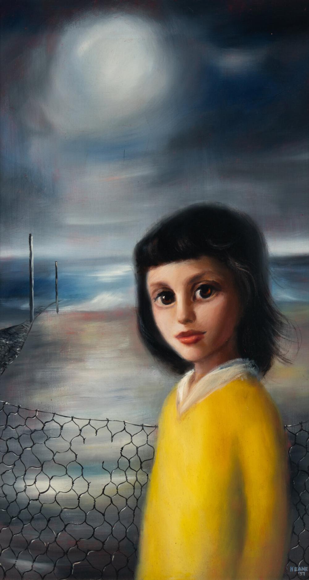 Margaret Keane comparable auction result: margaret keane american 1927 2022 untitled 1957