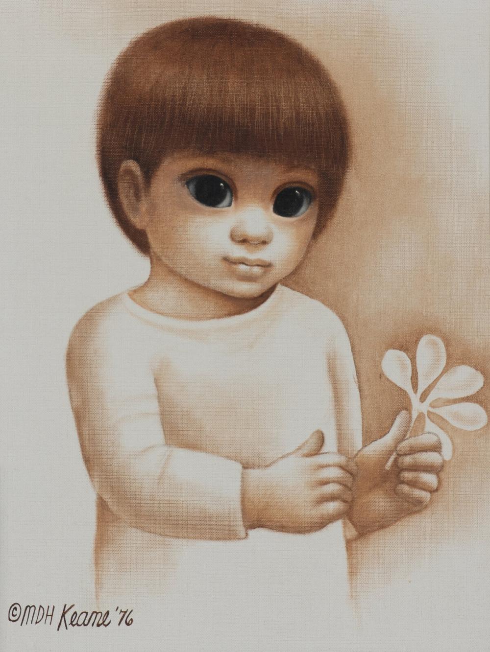 Margaret Keane comparable auction result: margaret keane american 1927 1922 untitled 1976