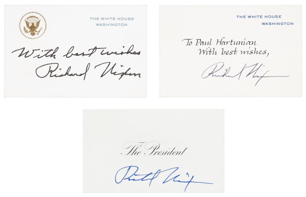 Andy Nixon comparable auction result: 3 cards signed by nixon