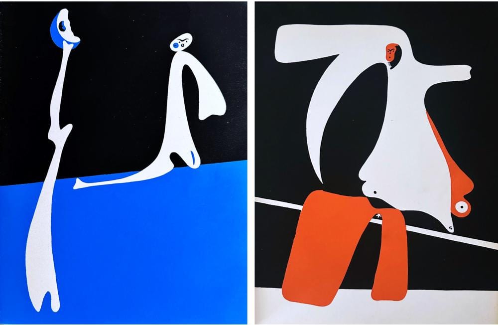 Miró, Joan. Cahiers d’Art 1/4 1934 Miro. With 2 pochoirs in color. sold by The Red Finch Auctions, lot 73 — auction record photograph