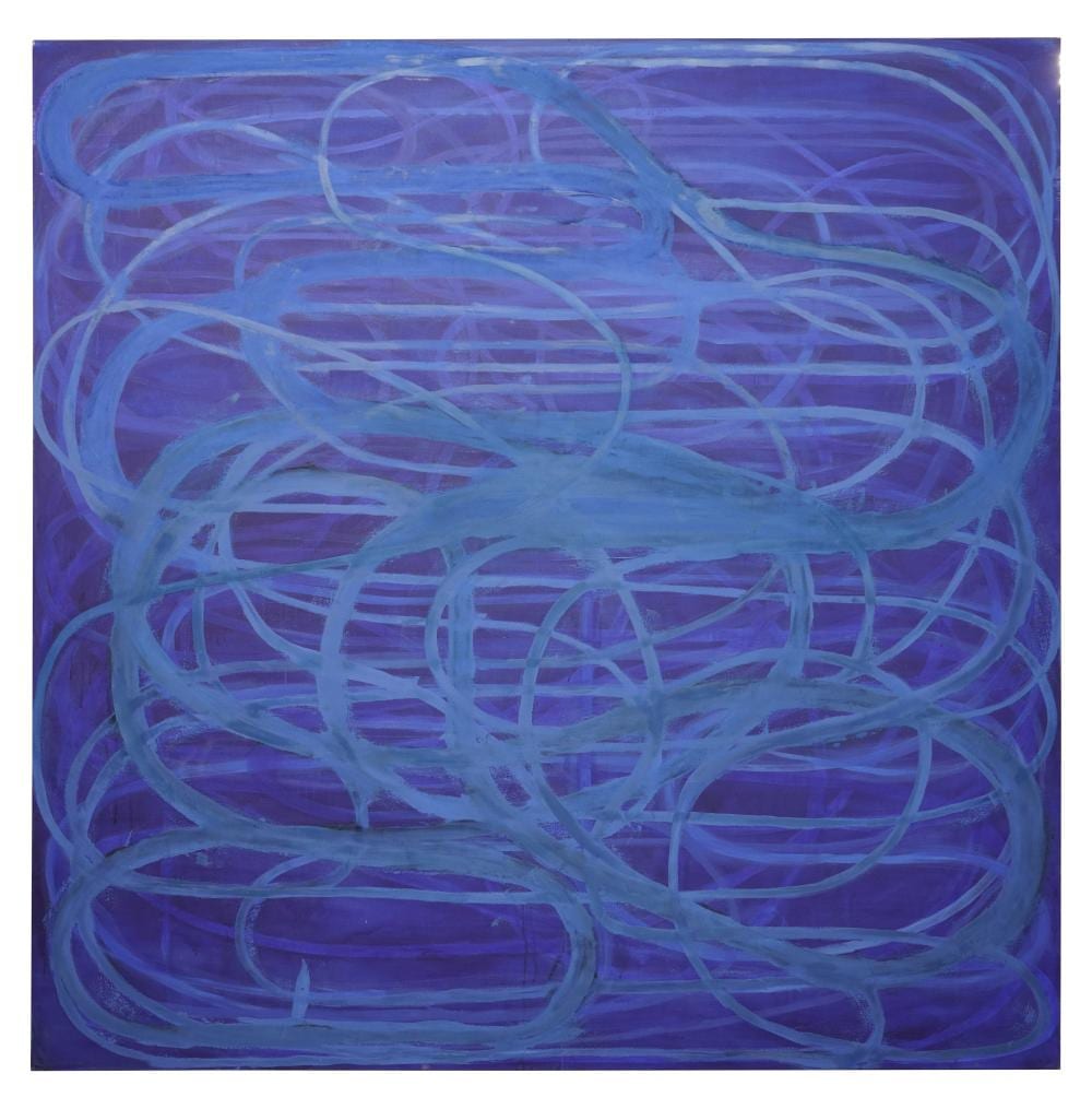 John Millei comparable auction result: john millei b 1958 blue lasso