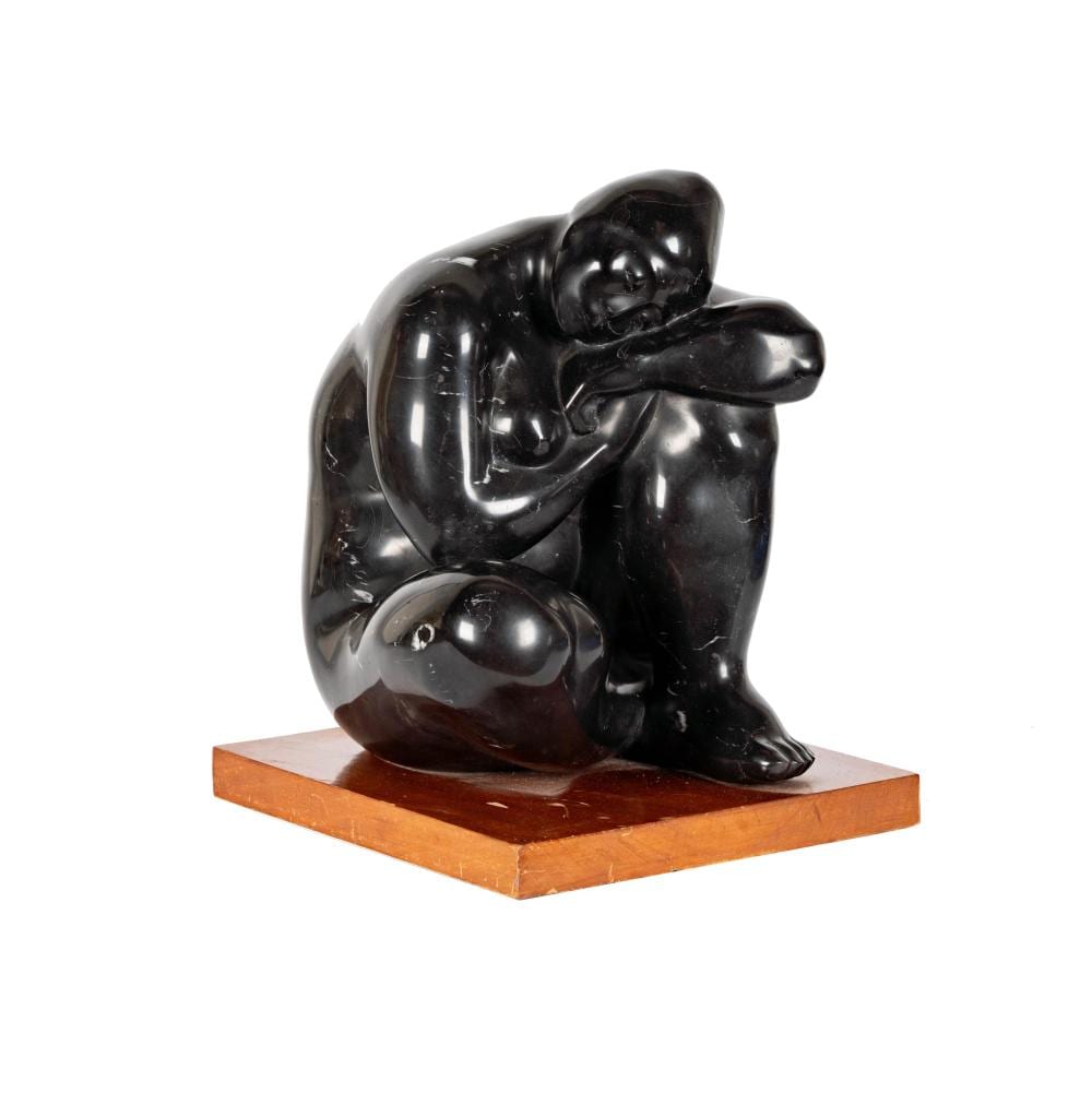 felipe castaneda mexico b 1933 untitled seated woman · Abell Auction · 2025-12-02 Felipe (1933) Castañeda comparable auction result: felipe castaneda mexico b 1933 untitled seated woman
