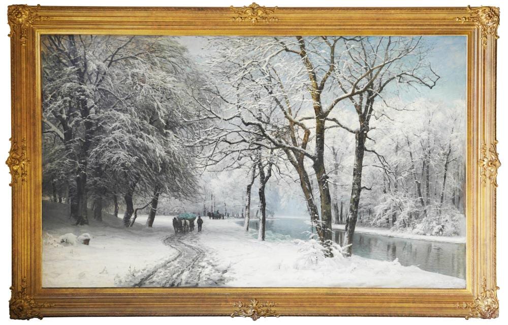 Anders Andersen-Lundby comparable auction result: anders andersen lundby danish 1841 1923 winter wonderland
