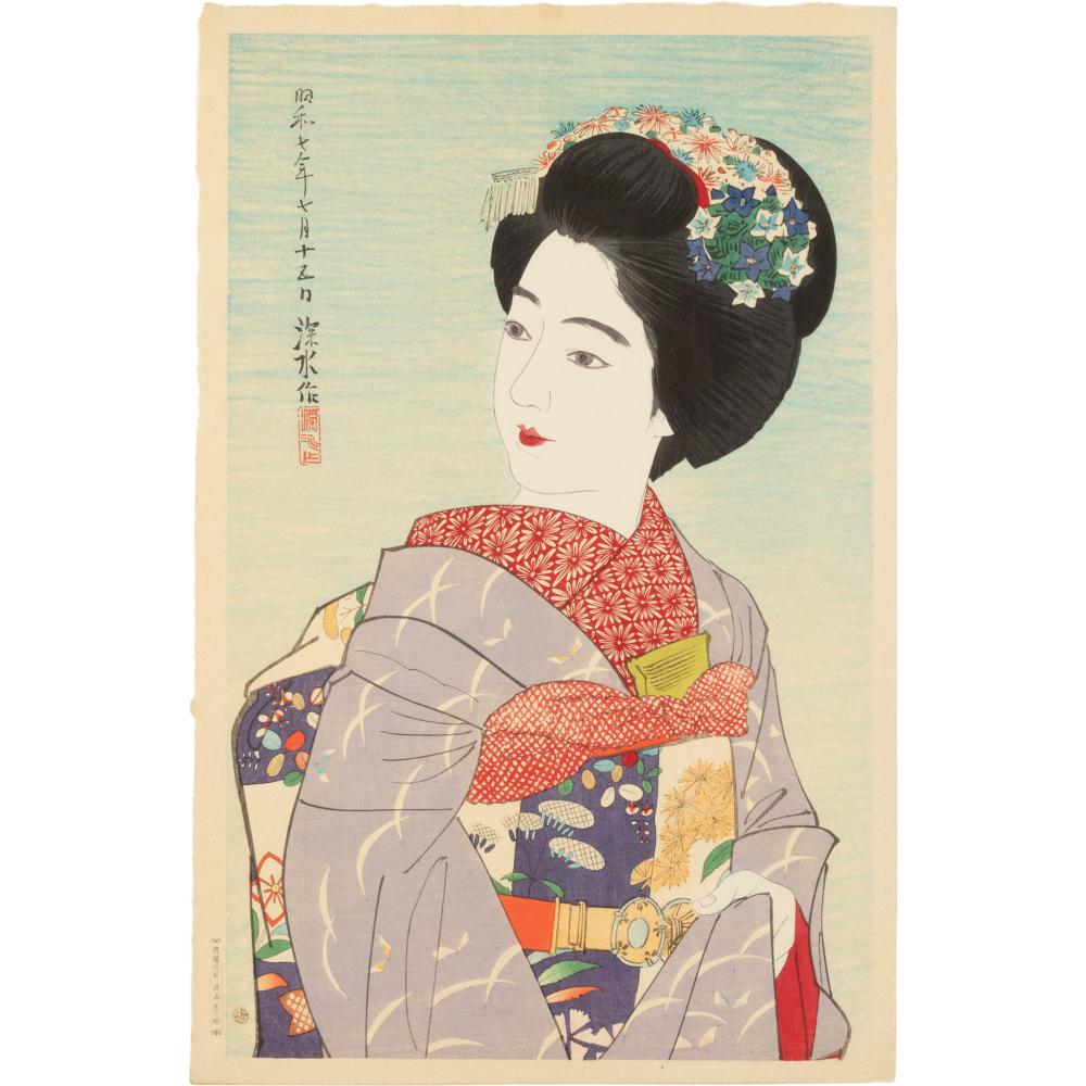 Shinsui Ito comparable auction result: ito shinsui 1898 1972 maiko 1898 1972