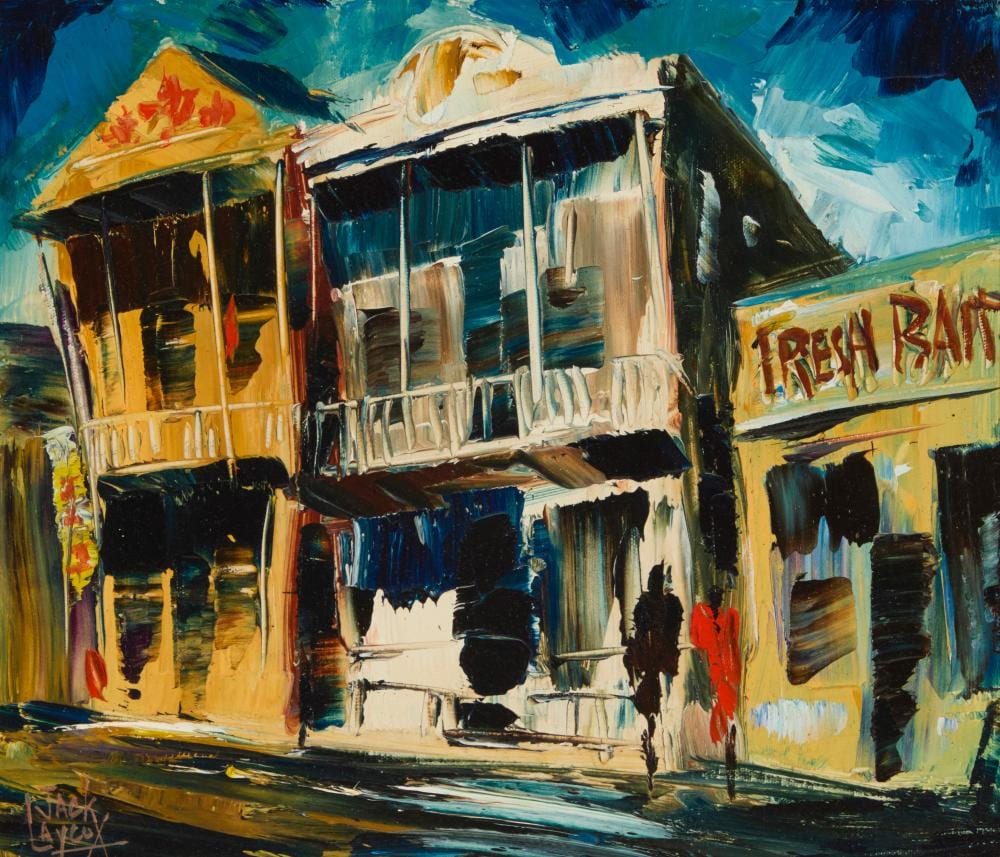 Jack Laycox comparable auction result: jack laycox 1921 1984 storefronts