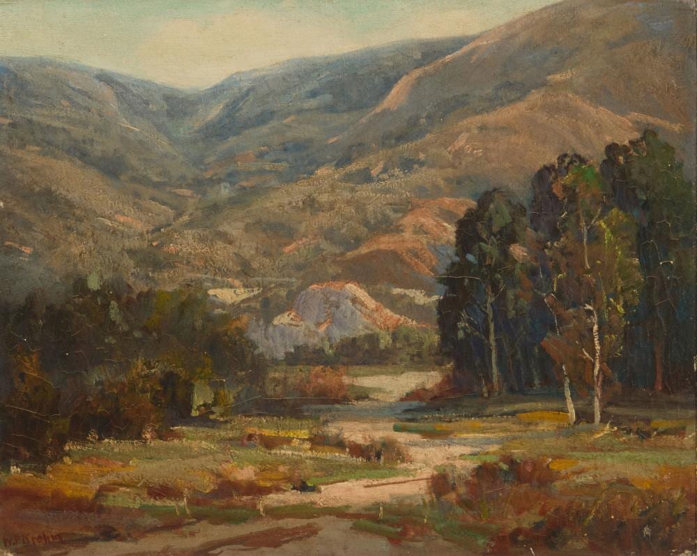 William P. Krehm comparable auction result: william p krehm 1901 1968 hiker s sanctuary