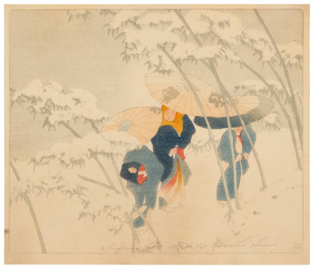 Bertha Lum comparable auction result: bertha lum 1869 1954 bamboo road 1913