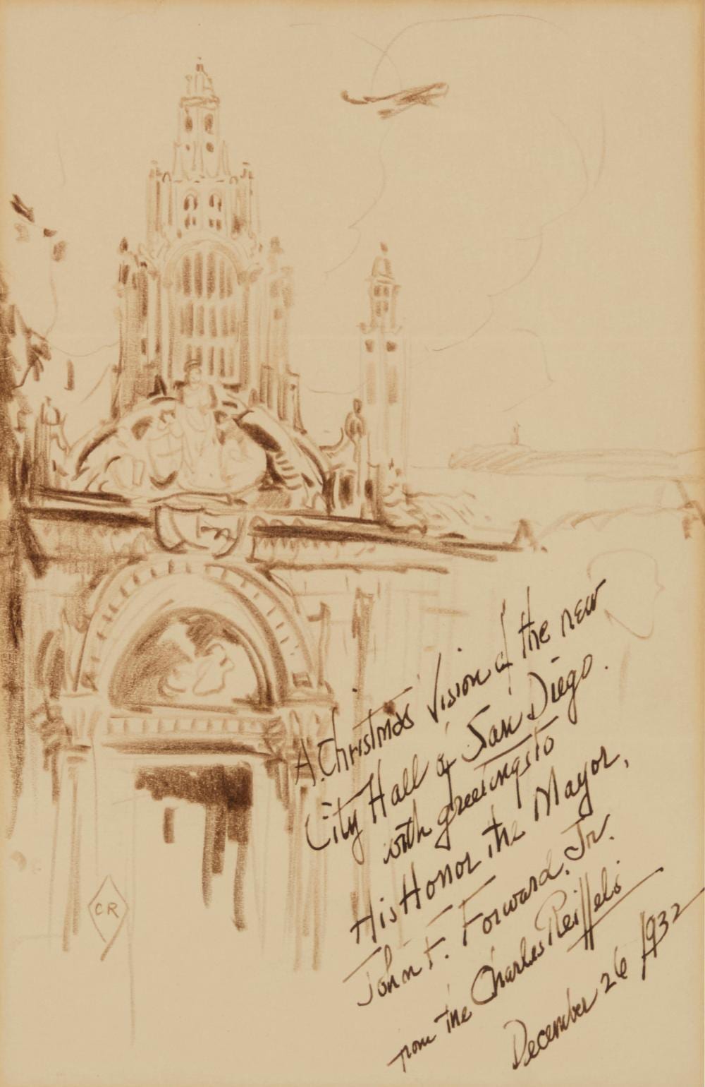 Charles Reiffel comparable auction result: charles reiffel 1862 1942 a christmas vision 1932