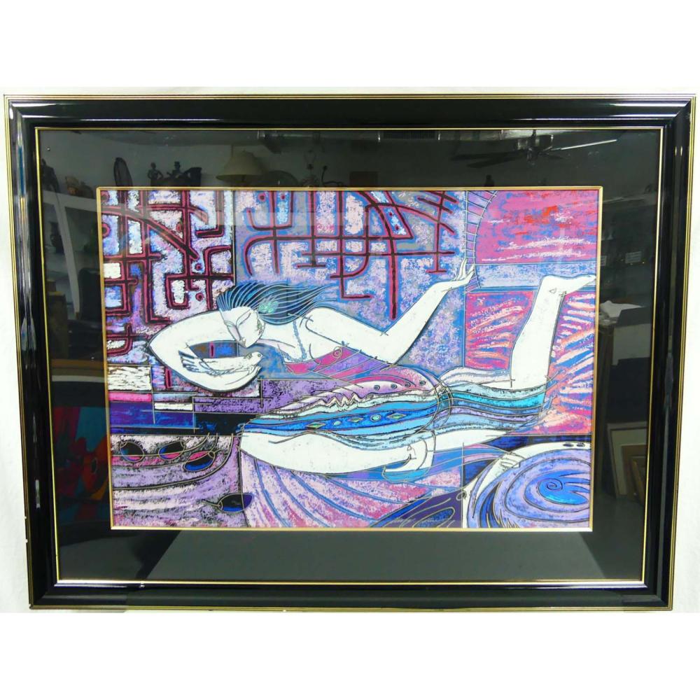adrian wong shue songbird serigraph · Antiques & Modern Auction Gallery · 2025-12-07 Adrian Wong Shue comparable auction result: adrian wong shue songbird serigraph