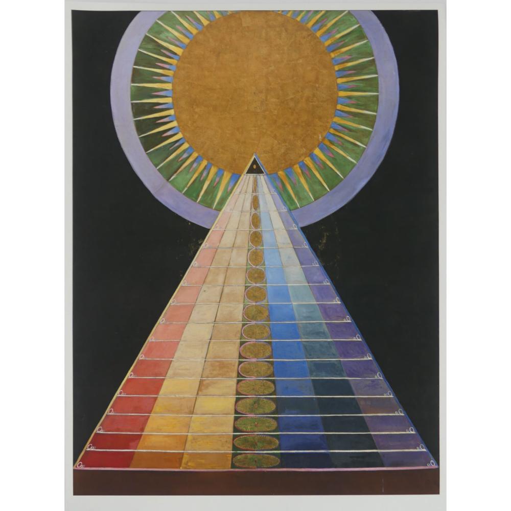 Hilma af Klint comparable auction result: hilma af klint altarpiece offset lithograph