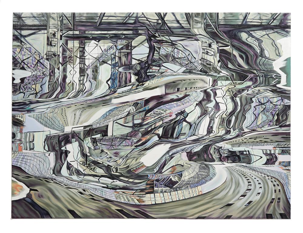 Jin Meyerson comparable auction result: jin meyerson central connection painting