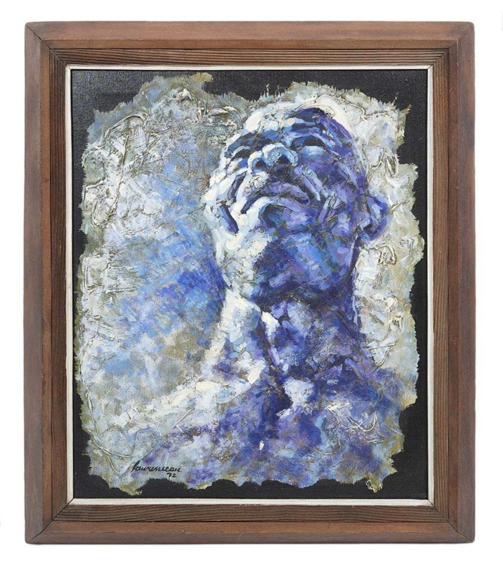 Lyonel Laurenceau comparable auction result: original lyonel laurenceau painting 1972