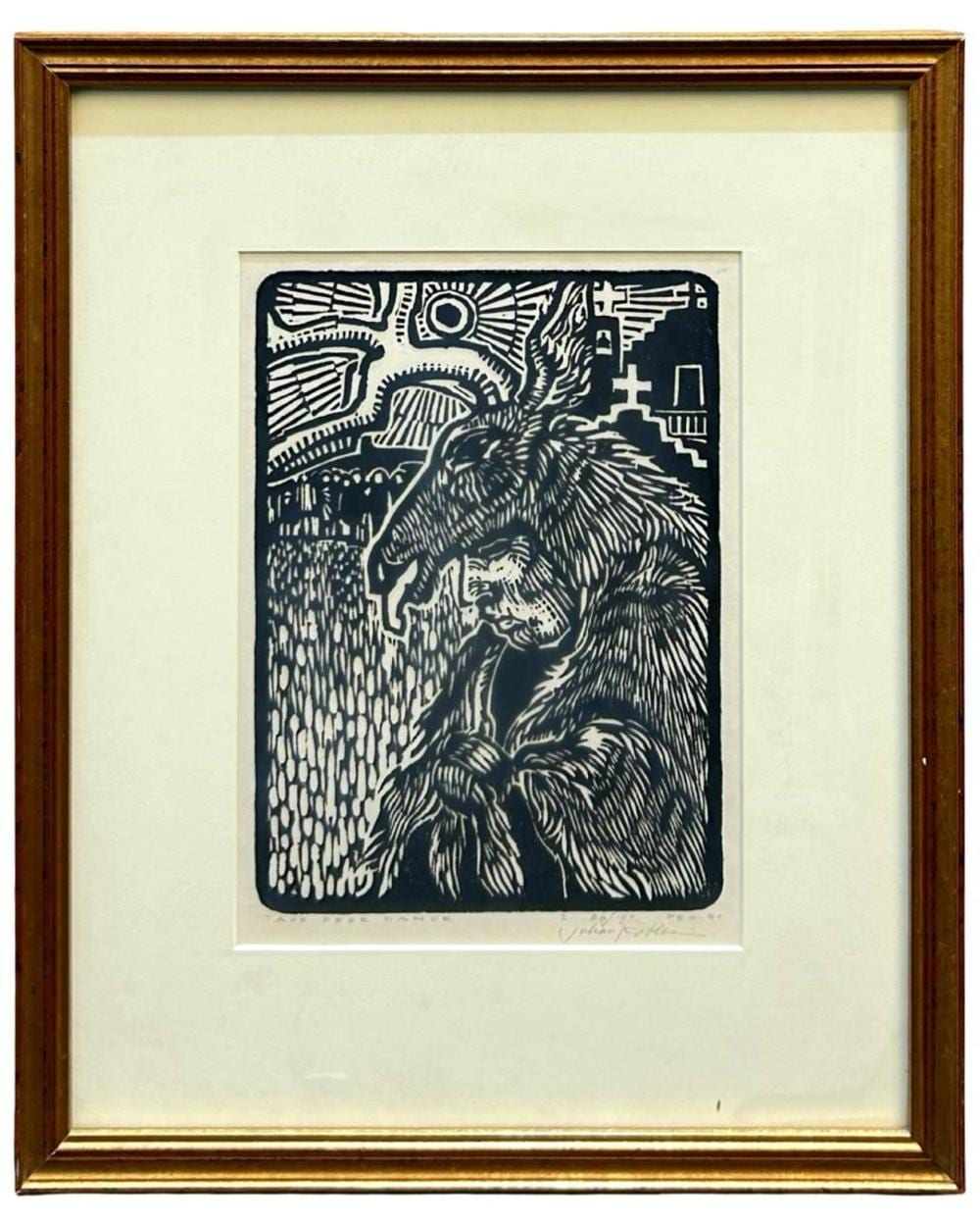 signed julian robles taos deer dance lithograph · Monarch Auction and Estate Services · 2025-11-30 Julian Robles comparable auction result: signed julian robles taos deer dance lithograph