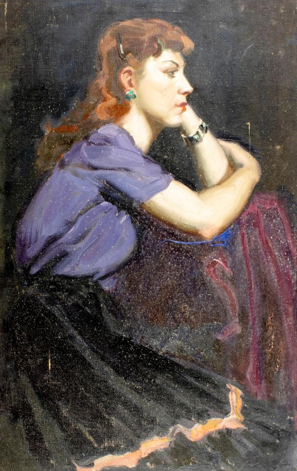 edward leonard ny fl 1901 1968 oil painting · Broward Auction Gallery LLC · 2026-02-08 Edward Leonard comparable auction result: edward leonard ny fl 1901 1968 oil painting
