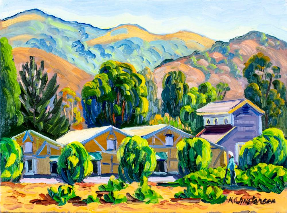 Ken Christensen comparable auction result: ken christensen mi ca oh b 1951 oil painting