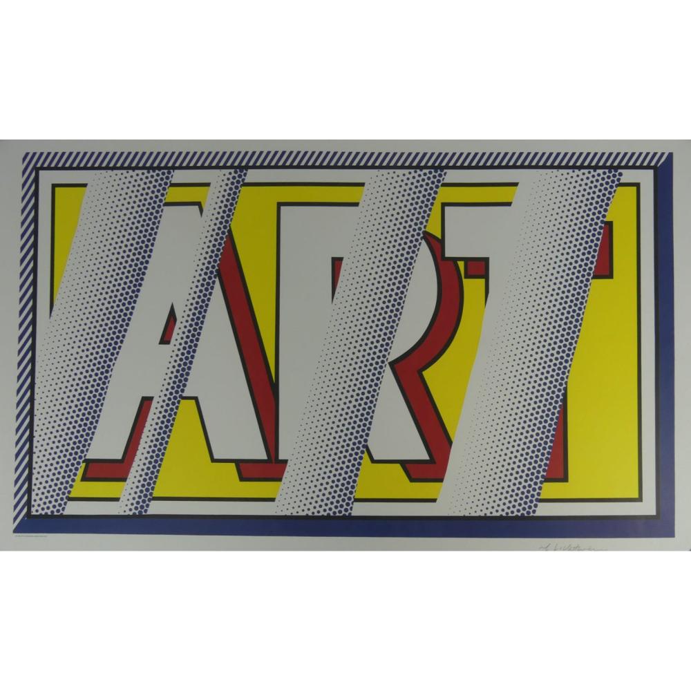 ROY LICHTENSTEIN 'REFLECTIONS: ART' LITHOGRAPH sold by Antiques & Modern Auction Gallery, lot 226 — auction record photograph