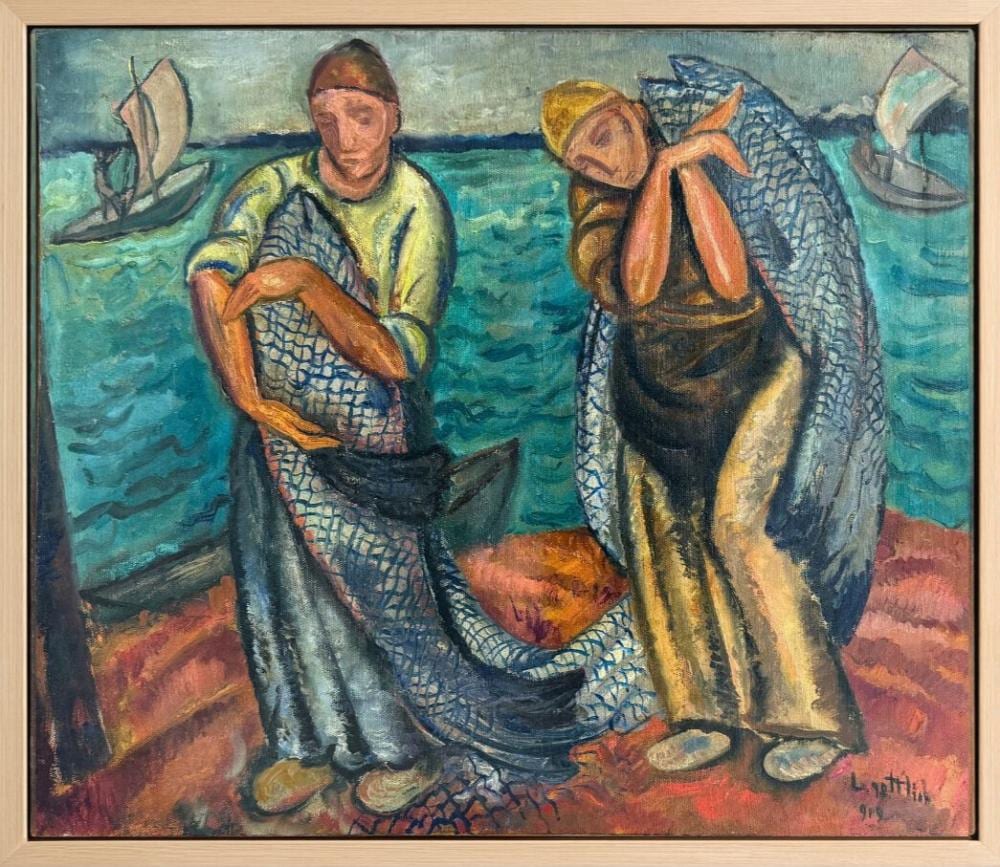 leopold gottlieb 1856 1879 poland fishing scene · Hammersite · 2025-12-08 Leopold Gottlieb comparable auction result: leopold gottlieb 1856 1879 poland fishing scene