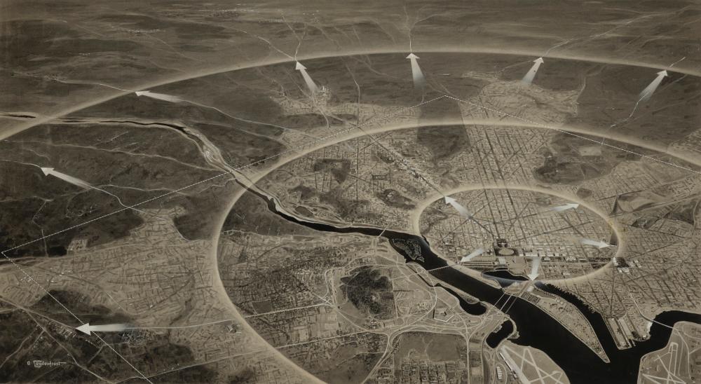 Alexander Leydenfrost comparable auction result: alexander leydenfrost 1888 1961 two works of nuclear attack on washingto